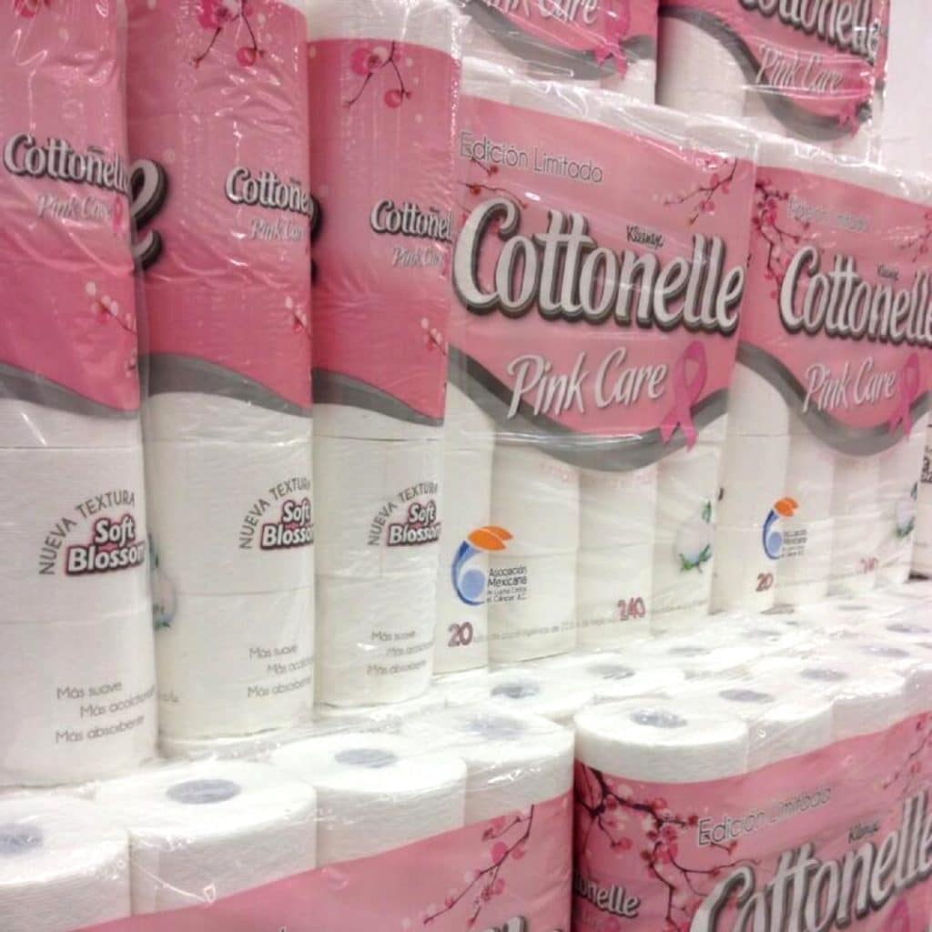 Cottonelle papel higienico rosa