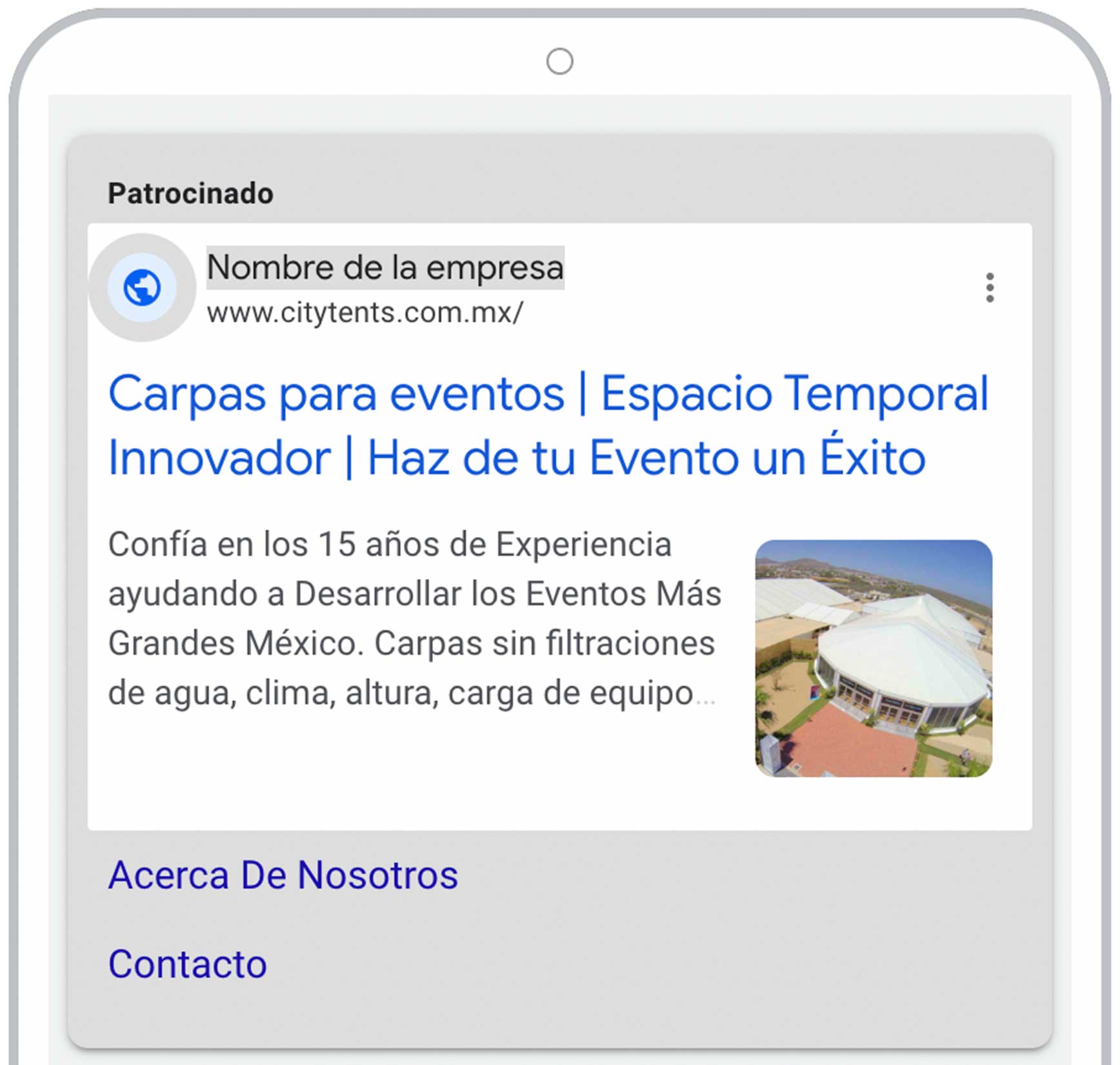 Google Ads City Tetnts