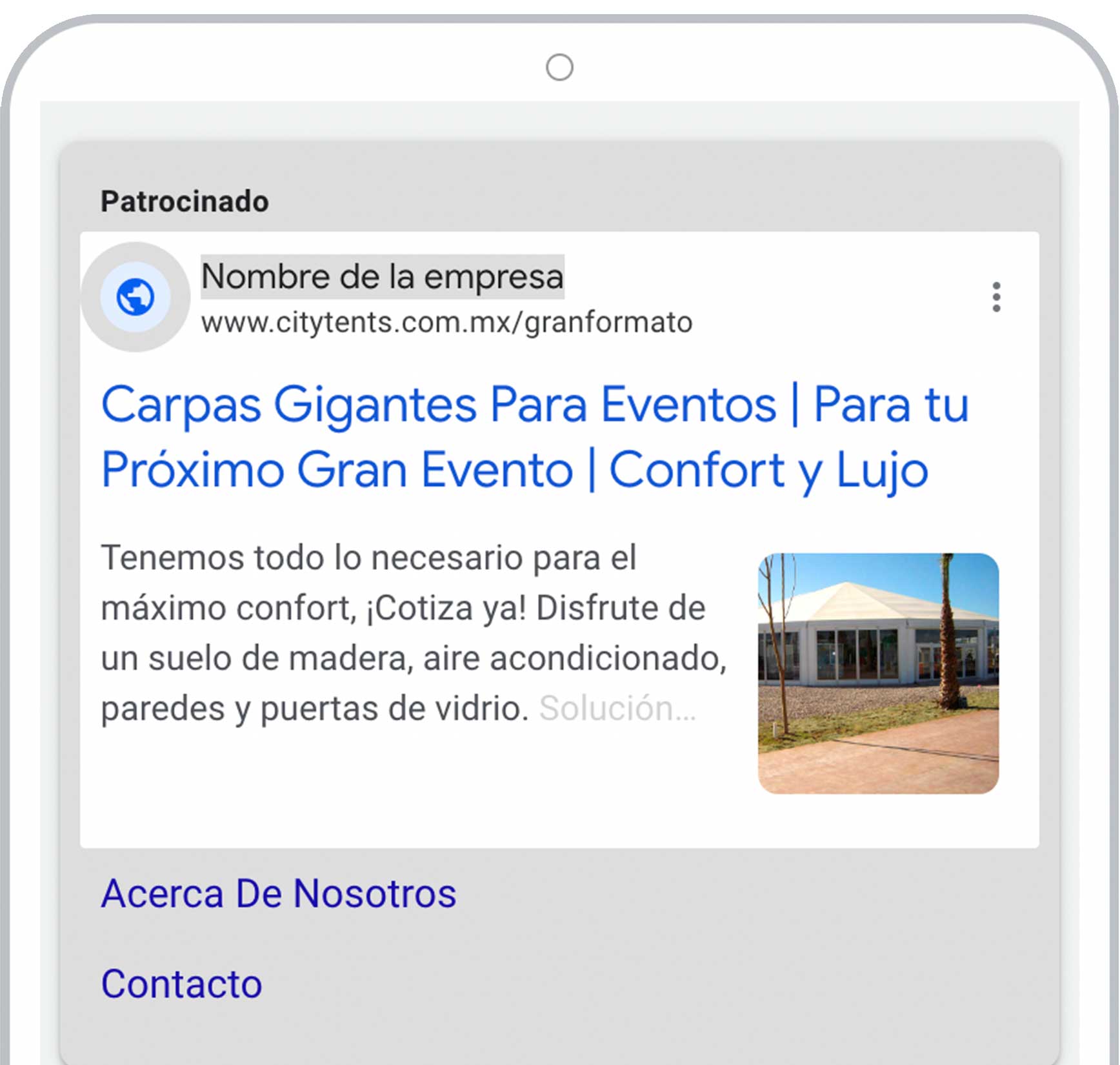 Google Ads City Tetnts