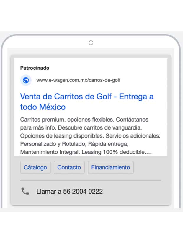 Gogole Ads E-Wagen