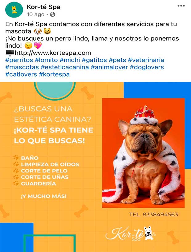 Social media Kor-té Spa