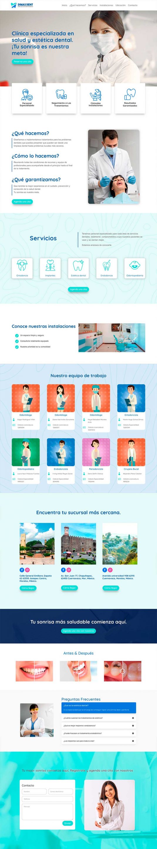 Página web de Dimas Dent