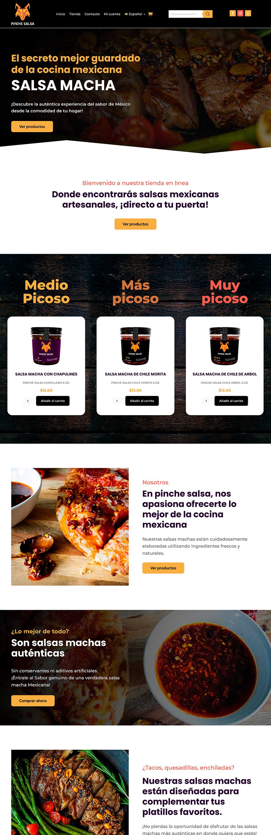 Tienda en Línea de Pinche Salsa